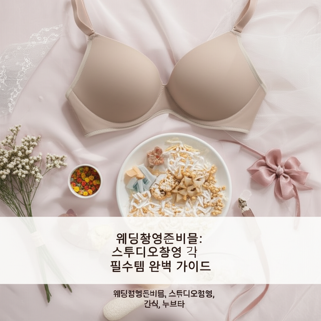 Illustration of 웨딩촬영준비물: 스튜디오촬영 필수템 완벽 가이드